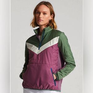 #7) Ralph Lauren Quilted Woven Golf Icon Fleece Quarter Zip Size Small